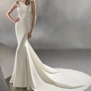 Pronovias Hosta  Wedding Dress Size 10 NWT *still Sold In Stores*